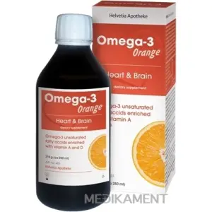 Helvetia Apotheke Omega-3  Orange rybí olej s vitamínmi A+D 250 ml