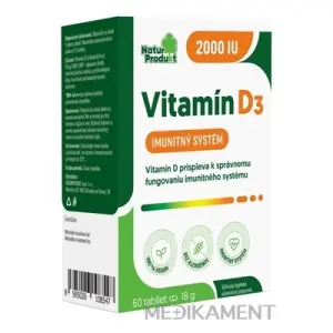 NaturProdukt Vitamín D3 2000 IU tablety 60 ks