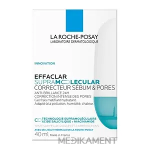 LA ROCHE-POSAY EFFACLAR SUPRAMOLECULAR hydratačný zmatňujúci gélový krém 40 ml