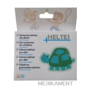 HELTES Gélový obklad pre deti korytnačka hrejivý/chladivý 1 ks