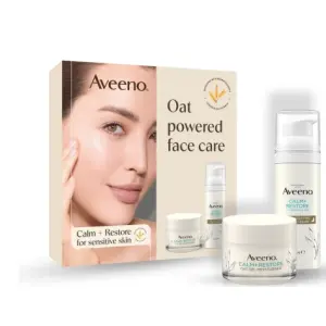 Aveeno CALM+RESTORE Darčeková sada hydratačný gél 50 ml + rehydratačný krém 50 ml 1 set