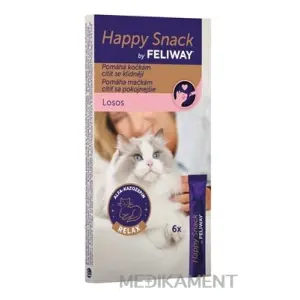 FELIWAY Happy Snack Losos krmivo pre mačky vrecká 6 x 15 g 