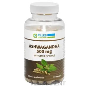 PLUS LEKÁREŇ ASHWAGANDHA 500 mg Withania opojná kapsuly 90 ks