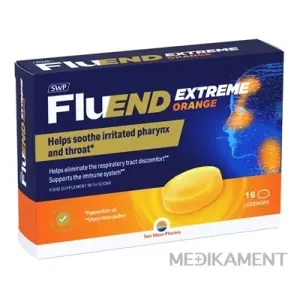 SWP FluEND EXTREME ORANGE pastilky na cmúľanie 16 ks