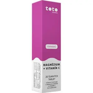 TOTO MAGNÉZIUM + Vitamín C šumivé tablety príchuť pomaranč 20 ks
