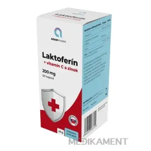 ADAMPharm Laktoferín 200 mg + vitamín C a zinok kapsuly 60 ks