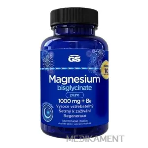 GS Magnesium bisglycinate pure 1000 mg + B6 tablety 110 ks