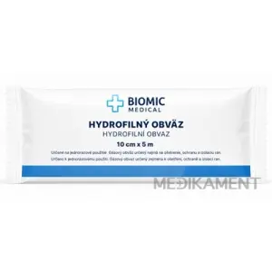 BIOMIC Obväz hydrofilný sterilný 10 cm x 5 m 1 ks