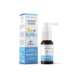 EkoMedica SK Prírodný Vitamín D3+K2Mk7 sprej 30 ml