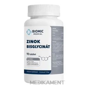 BIOMIC ZINOK bisglycinát15 mg tablety 90 ks