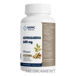 BIOMIC ASHWAGANDHA 600 mg kapsule 90 ks