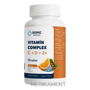 BIOMIC VITAMÍN complex (C+D+Zinok) tablety 90 ks