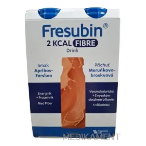 Fresubin 2 kcal fibre DRINK príchuť marhuľovo-broskynová 4 x 200 ml
