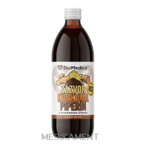 EkoMedica SK ZÁZVOR KURKUMA PIPERÍN nápoj 500 ml