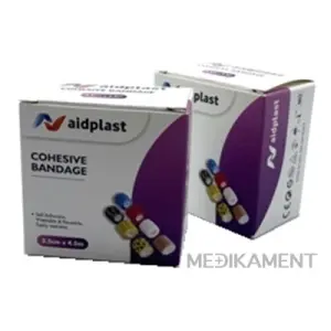 Aidplast Kohezívny obväz 2,5 cm x 4,5 m 1 ks
