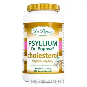 Dr. Popov PSYLLIUM cholesterol kapsuly 120 ks