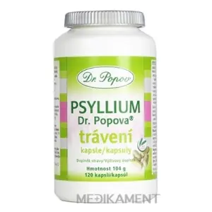 Dr. Popov PSYLLIUM trávenie kapsuly 120 ks