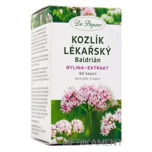Dr. Popov VALERIÁNA LEKÁRSKA kapsuly 60 ks