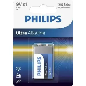 Batéria Philips ULTRA ALKALINE 6LR61 9V 1ks