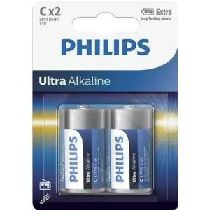 Batéria Philips ULTRA ALKALINE LR14-P2 2ks