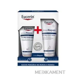 Eucerin Kazeta UREA REPAIR suchá pokožky krém na ruky 75 ml + krém na nohy 100 ml 