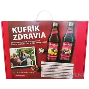 Rabenhorst Kufrík ZDRAVIA 5 druhov ovocných štiav 5 x 750 ml 1 set