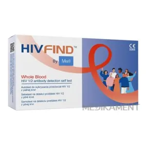 Meril HIVFIND Test samotest na detekciu protilátok HIV 1/2 z krvi 1 set