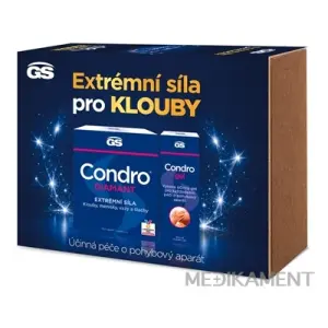 GS Condro darčeková kazeta Condro DIAMANT tablety 120 ks + Condro gél 200 ml 1 set