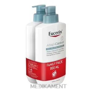 Eucerin AtopiControl Telové mlieko pre suchú pleť 2 x 400 ml