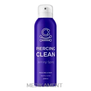 PIERCING CLEAN Jemný Sprej na čistenie piercingu a rán sterilný roztok 200 ml