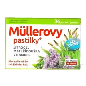 Müllerove pastilky SKOROCEL MATERINA DÚŠKA VIT.C bez cukru 12 ks