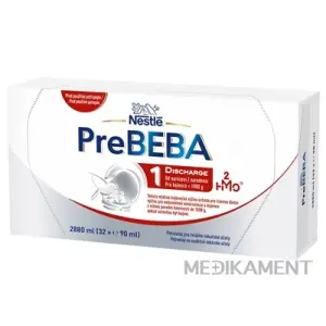 PreBEBA 1 DISCHARGE mliečna dojčenská výživa pre novorodencov do 1800 g 32 x 90 ml
