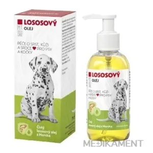 PET HEALTH CARE LOSOSOVÝ OLEJ starostlivosť o srsť kožu a srdce pre psy a mačky 250 ml