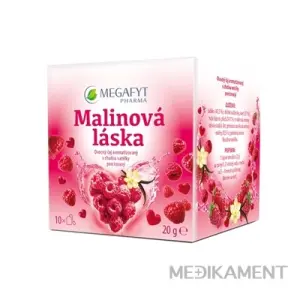 MEGAFYT Malinová láska ovocný čaj vrecúška 10 x 2 g 