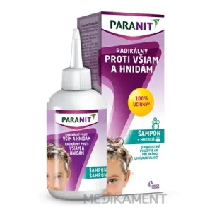 PARANIT Radikálny proti všiam a hnidám šampón 100 ml + hrebeň (inov. 2023), 1x1 set
