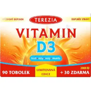 TEREZIA VITAMÍN D3 2000 IU kapsuly 120 ks