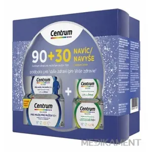 Centrum Silver pre mužov (Vianočný balíček 2026) tbl 90 ks + Centrum Silver tbl 30 ks navy