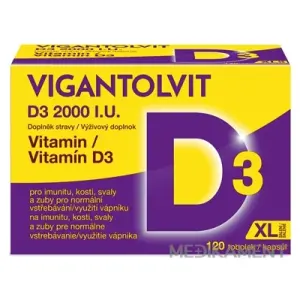 VIGANTOLVIT D3 2000 IU kapsuly 120 ks