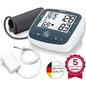 Ramenný tlakomer BEURER BM 40 s napájacím adaptérom 1set
