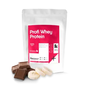 Kompava Profi WHEY Protein prášok 500 g/16 dávok, čokoláda-banán