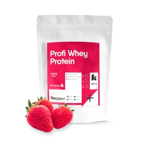 Kompava Profi WHEY Protein prášok 500 g/16 dávok, jahoda