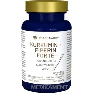 Pharma Activ KURKUMIN + PIPERIN FORTE kapsuly 90 ks