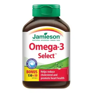 JAMIESON OMEGA-3 SELECT 1000 mg kapsuly 200 ks